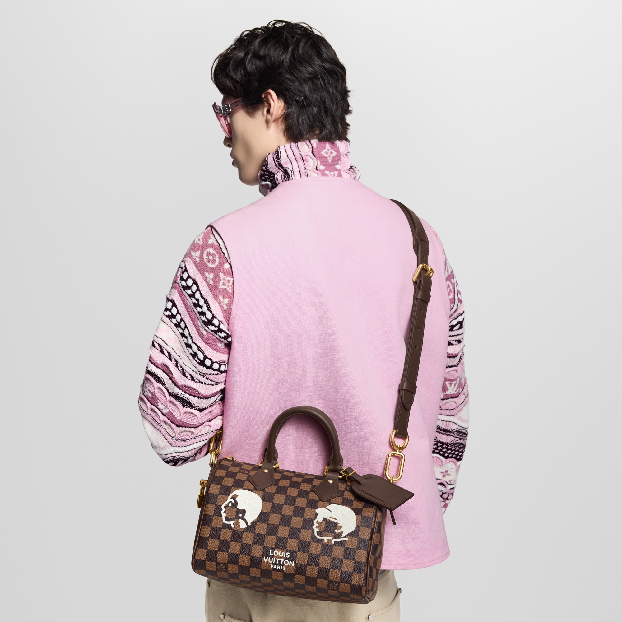 Speedy 25 Bandoulière Damier Ebene Canvas - Men Bags | LOUIS VUITTON